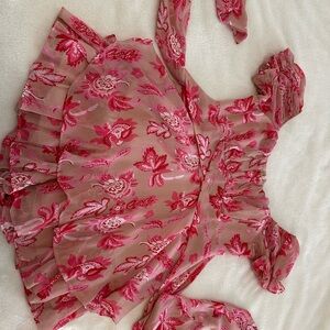 Selfie Leslie Pink Floral Mini Dress